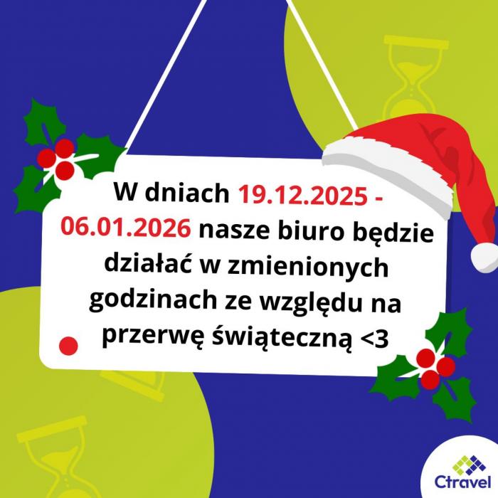 Świąteczny harmonogram pracy biura 